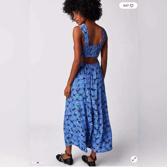 FREE PEOPLE ROSALEE MIDI DRESS - Picture 10 of 10